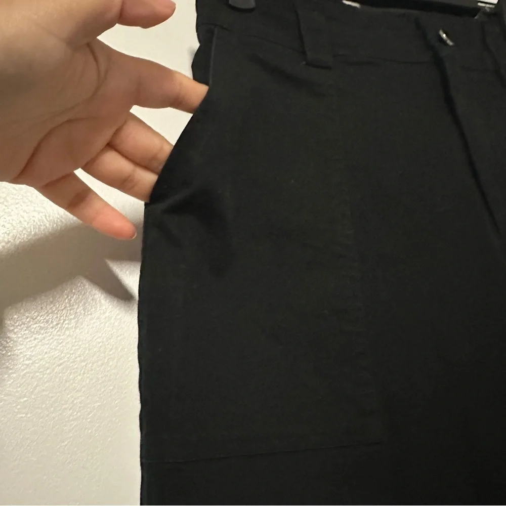 Current Mood Pants Womens Medium Wide Leg Y2K Buckle Bondage Cyberpunk Size S - Picture 4 of 10